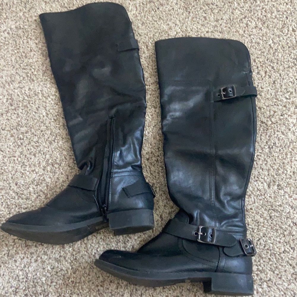 Faux Leather Boots